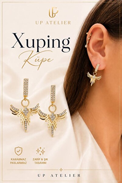 XUPING JEWELRY Özel Seri Zirkon Taşlı Küpe