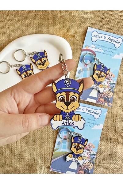 macra world Paw Patrol Chase - Marshall Temalı Bebek / Çocuk / Doğum Günü Hed...