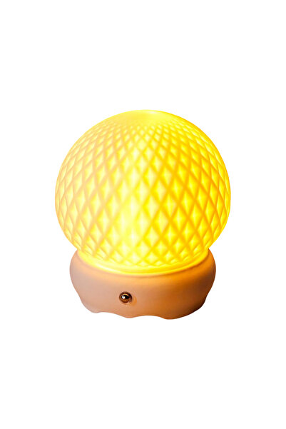 OEM Lampă de masă de noapte ceramică decorativă tactilă stilată USB 15 cm