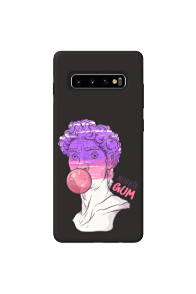 Other Samsung S10 Pin Bubble Black Colored Silicone TPU Θήκη