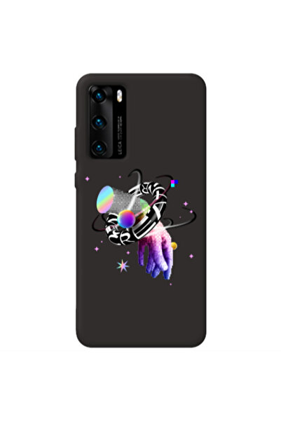 Other Huawei P40 Y2k Black Colored Silicone TPU Θήκη