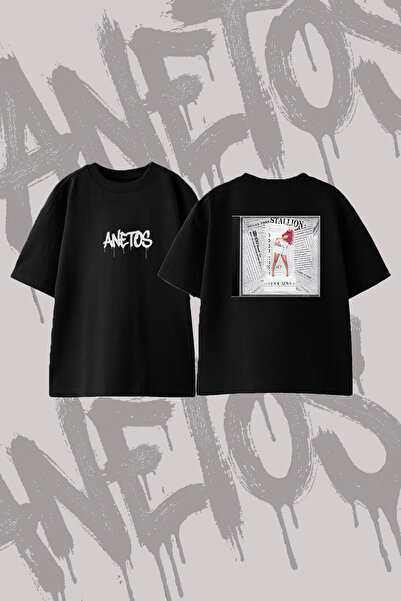 Anetos Μπλουζάκι με στάμπα Good News Design, Oversize, με λαιμόκοψη ποδηλάτου...