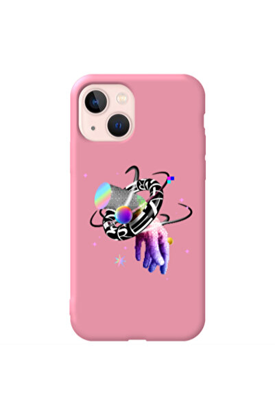 Other Apple iPhone 13 Y2k Pink Colored Silicone TPU Θήκη