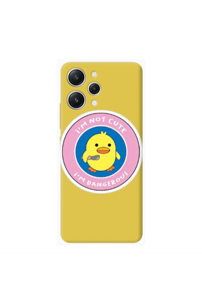 Other Xiaomi Redmi 12 I m dangerus Yellow Colored Silicone TPU Θήκη