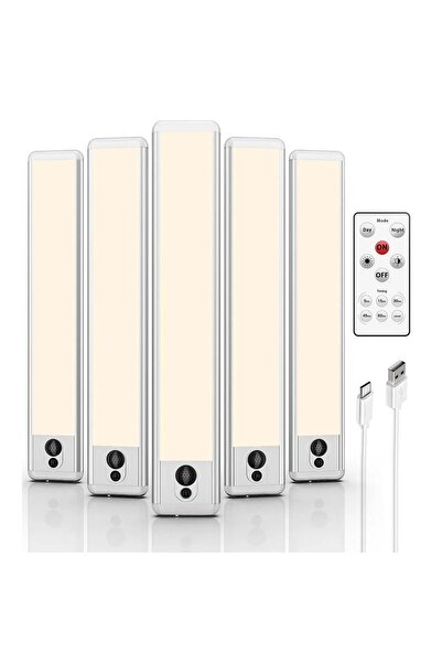 EZVALO Spoturi LED EZVALO, iluminare sub dulap cu telecomanda, senzor de misc...