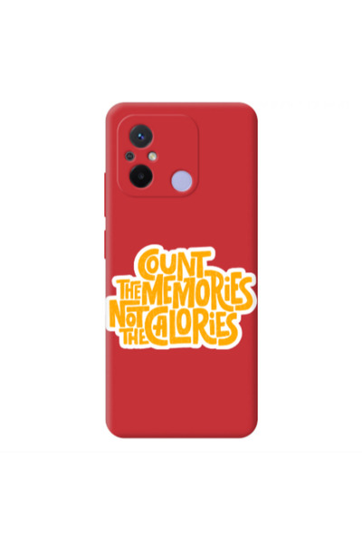 Other Xiaomi Redmi 12C Count the memories not the calories Red Colored Silico...