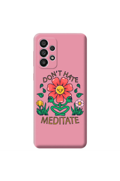 Other Samsung A33 Meditate Pink Colored Silicone TPU Θήκη