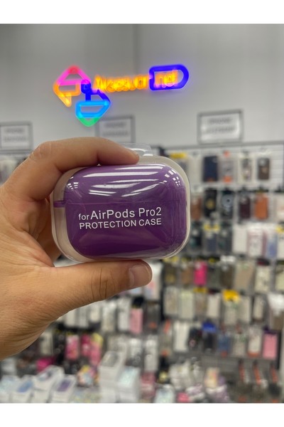 eaksesuarnet AirPods Pro2 Compatible Suede Textured Launch Silicone Case