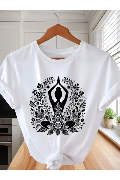 puolikuu Unisex Comfortable Fit Tshrit Printed Tshirt