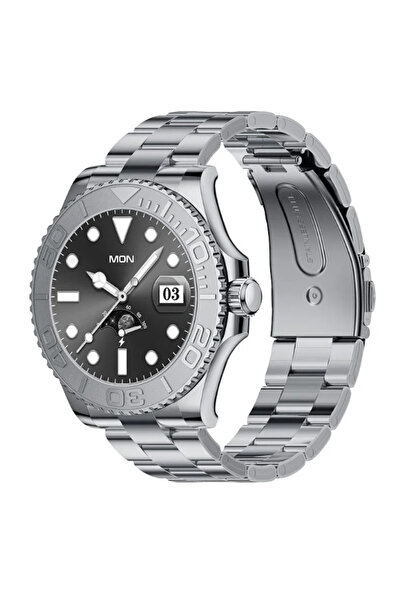 Mihai Smartwatch AW46 Premium cu apeluri și notificări, curea metalică