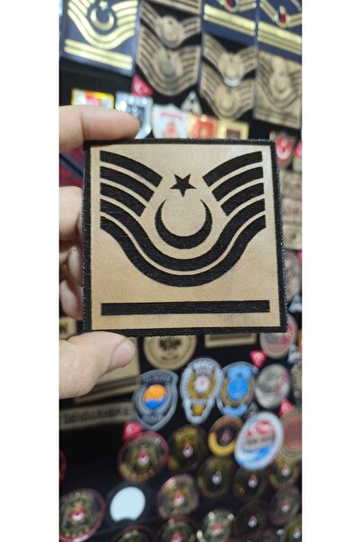 ÇUKUROVA ÜTÜ Sub-Officer Sergeant Embroidery from Bison Leather 1 Pair