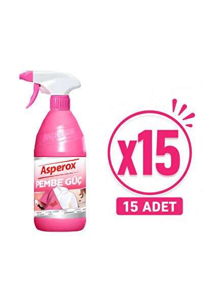ASPEROX 650 ml Pembe Güç Leke Çıkarıcı Sprey Konsantre Formül ile Etkili Temi...