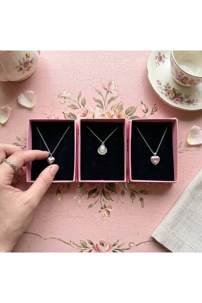 perry accessories 3 Pieces of Tarnish-Resistant Stainless Steel Silver Neckla...