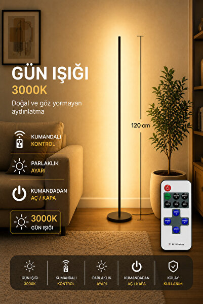 neeko Luma Gün Işığı 3000K Kumandalı Lambader 120 CM