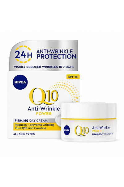 NIVEA Αντιρυτιδική κρέμα ημέρας, Nivea, Q10 Power με SPF 15, 50ml