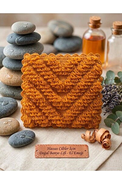 HERŞEY FIRSAT Bathroom Washcloth Wool Hand Knitted Ceyi̇zli̇k Square Tassel P...