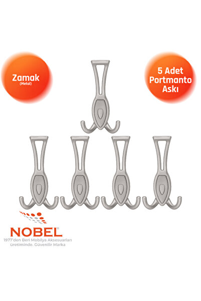 Nobel Zeplin Portmanto Askısı, Metal Vestiyer Askısı, Matkrom Matkrom, Duvar ...