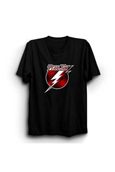 ZOKAWEAR Pearl Jam, Red Logo, Rock Metal Band T-Shirt