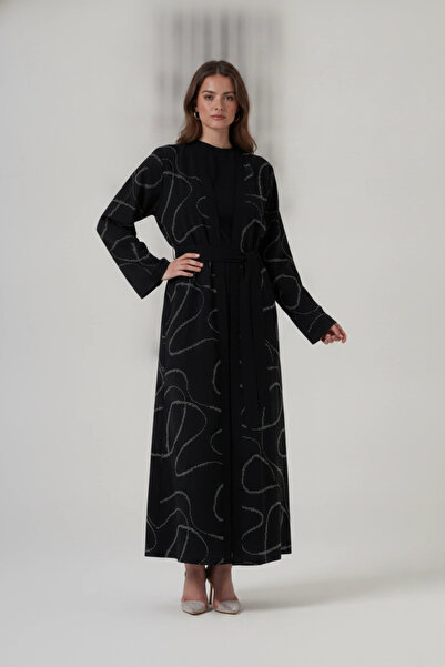 Nuss Siyah İkili Abaya Takım