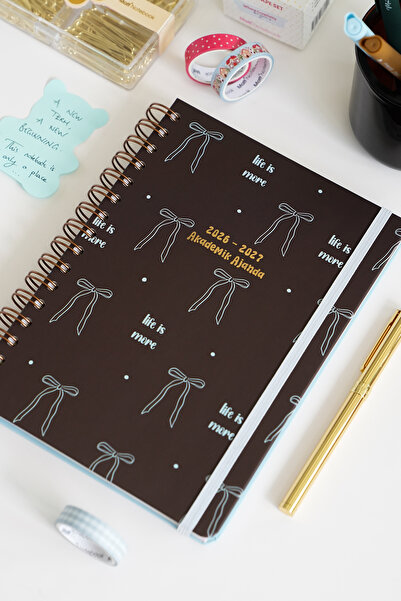 Matt Notebook 2026-2027 A5 Academic Agenda Spiral Bound 15X21 cm - 16 Months ...