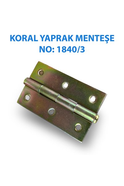 Trendhouse68 Leaf Model Hinge No:1840/3 Steel Door Hinge Strong and Long-Lasting