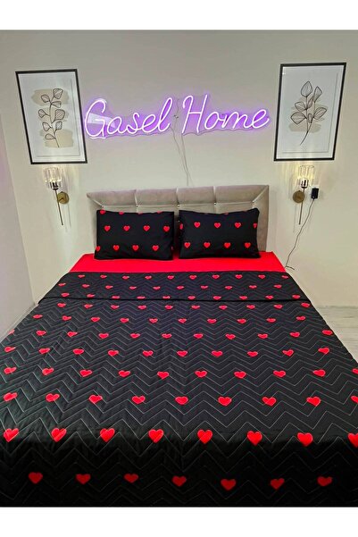 Gasel Home Multi-Purpose Quilted Double Pique Set (with Elastic Sheet)