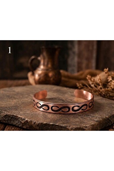 Liacharm Pure Copper Adjustable Cuff Bracelet - Authentic Copper with 6 Diffe...