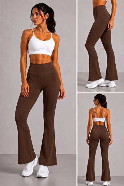 VERA LİFE Women's Spanish-Style Flawed High-Waist Leggings
