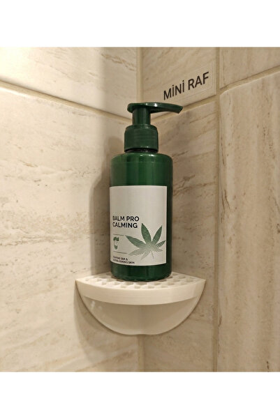 Filkorium3D 2 Pcs Mini Corner Shower Shelf Plastic – 6X6X5 cm – Shampoo and S...