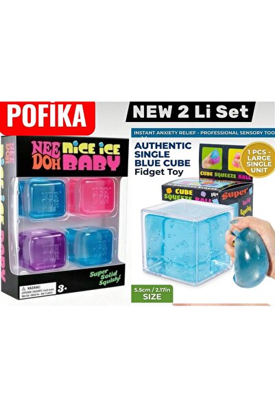 Pofika Needoh Nice İce Baby Cube Sensory Squishy Stres Oyuncağı – Esnek Yumuş...