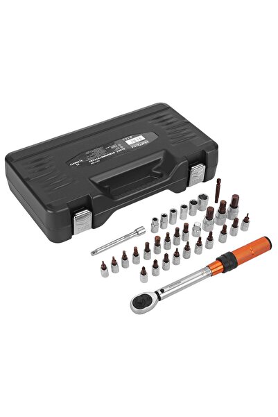 Kraft&dele Torque wrench set 32 pieces, Kraft&Dele, 1/4", 5-25 Nm, KD11394