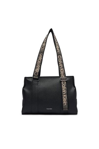 Calvin Klein WEBBING ADJ STRAP SİYAH KADIN TOTE ÇANTA