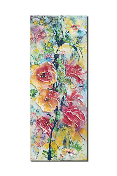 artnova Ръчно рисувана картина с импасто техника, Ароматни цветя, 50x20см акр...