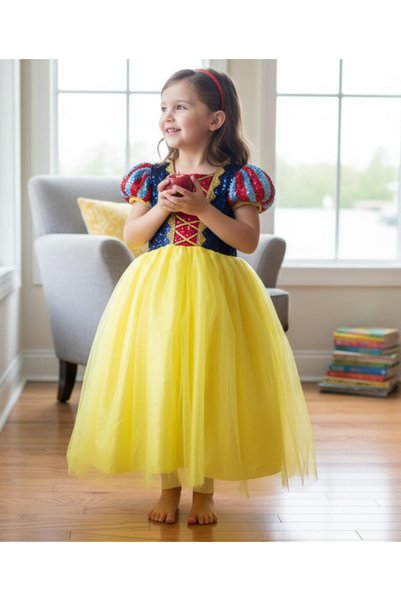 Gala costum de prințesă cu paiete pentru fetițe