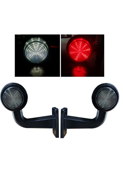 Flexzon Φώτα σήμανσης LED 12V / 24V IP67 Κόκκινο / Λευκό με φιμέ κάλυμμα FZ2X...