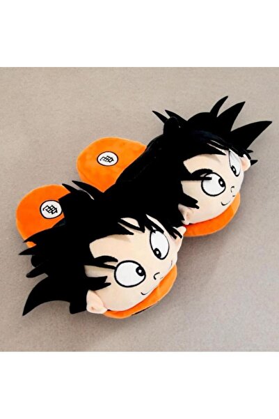 wafra store Winter Home Indoor Fur Slippers Anime Character Goku 3D Three-Dim...