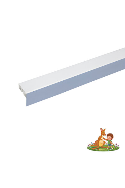 KLEIDECO Sina perdea PVC Berlin, 1 canal, cu masca decorativa, 320 cm, CROM, ...