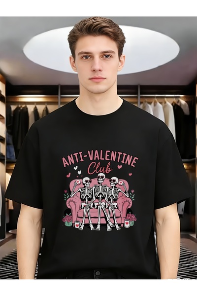 Ekim11 Anit Valentine Club Valentine's Day Gift Casual Daily Wear Men Cotton ...