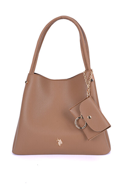 U.S. Polo Assn. K.Beige Women's Shoulder Bag Us26545