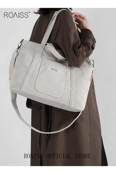 ROAISS Women Stylish Handbag with Top Handle, Large Capacity Tote Bag with Ad...