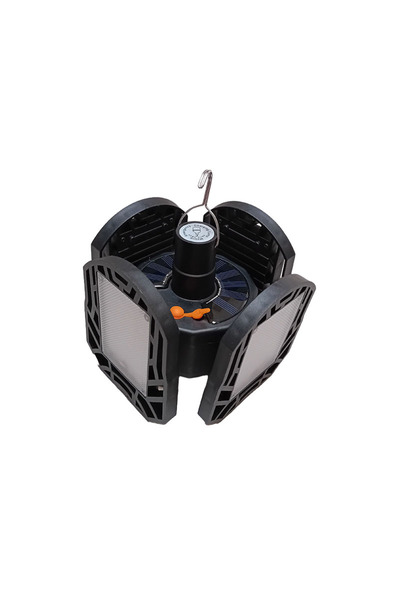 YBOSHOP Lampa solară pliabilă cu 4 brațe, 96 LED, telecomandă, încărcare sola...