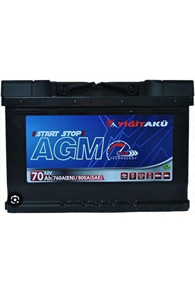 Genel Markalar AGM star stoplu akü 12v 70 amper akü