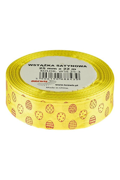 OEM Brewis panglica satinata de Paste galbena 25 mm 22 m