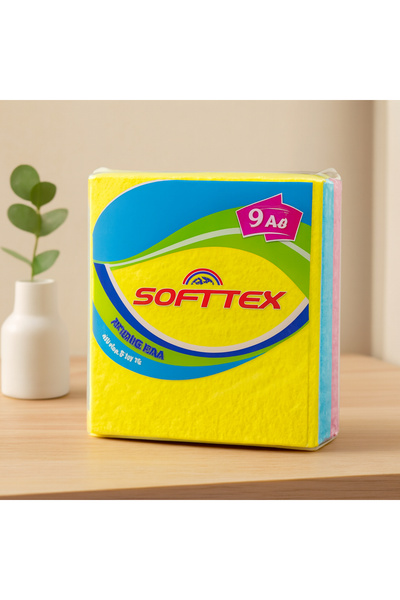 magicool Colored Cleaning Cloths 9-Pack (34.5X35.5 cm) - Economical Package