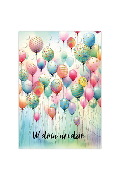 TREND Karnet urodzinowy Silver, cu folie argintie, multicolor, 168x118 mm, 1 buc