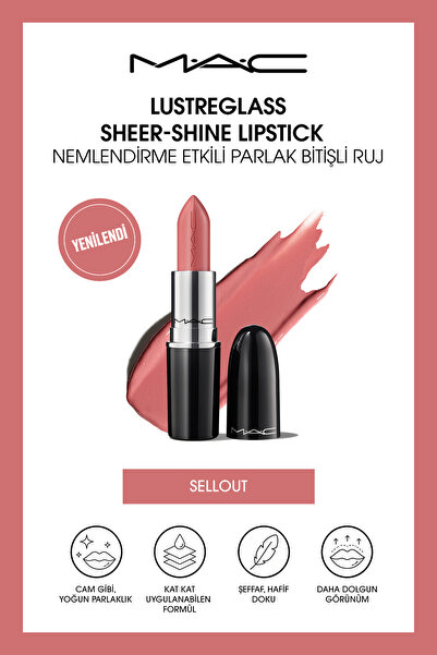 M.A.C Lustreglass Sheer-Shine Lipstick - Nemlendirme Etkili Parlak Bitişli Ru...