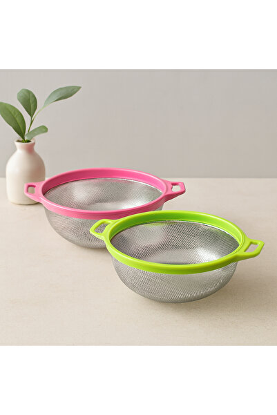 magicool 24 cm Metal Strainer with Handle - Steel Basket