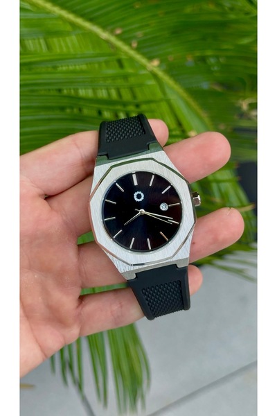 CüzCan Cs Sport Black 44 mm Black Dial Black Silicone Band Unisex Quartz Wristwatch