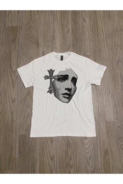 Grafftee Clothing Μπλουζάκι Unisex Oversize με στάμπα Κλαίων Άγγελος