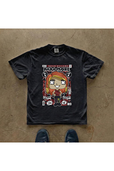 Grafftee Clothing Μπλουζάκι Paramore Hayley Williams με στάμπα, unisex, overs...